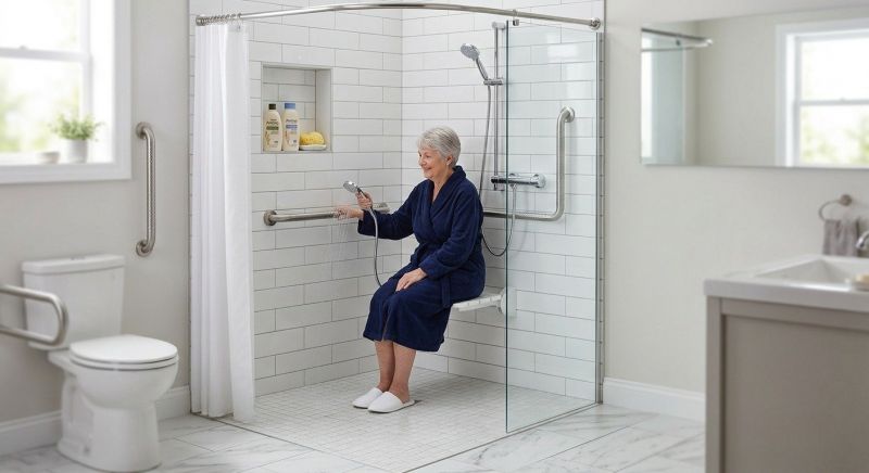 Elderly Shower Installation in Sarasota County, FL